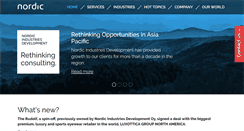 Desktop Screenshot of nordic-industries.com
